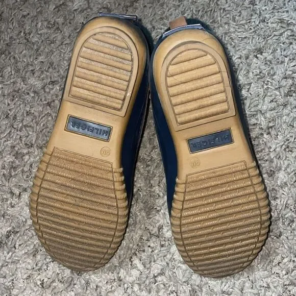 Tommy Hilfiger Cuffed Leather Winter Duck Navy Khaki Twreise Vintage 90s Boot - Picture 10 of 12